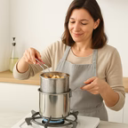 🍳 OLLA FREIDORA 1,2L ACERO INOXIDABLE 304 + ENVÍO GRATIS