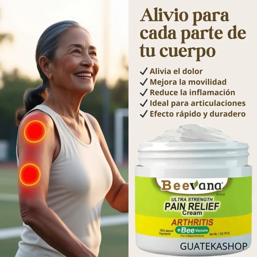 CREMA BEEVANA PARA ALIVIAR EL DOLOR DE ARTRITIS
