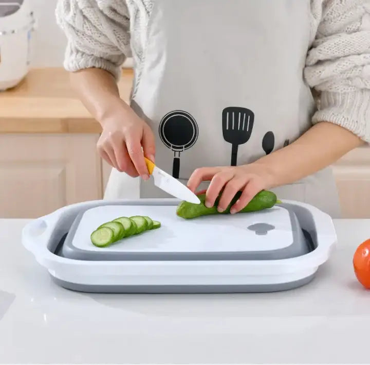 Tabla Plegable 3 En 1 Picar, Lavar y Escurrir